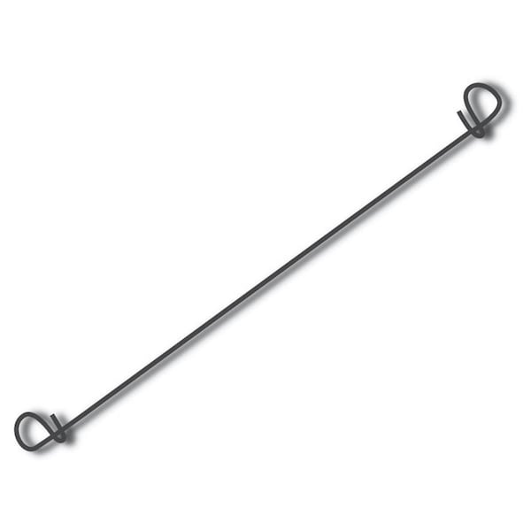 American Wire Tie Cable Tie, 8 in L, 0.9 Max Bundle Dia., Black, Steel, 100 PK 16BA8 - main